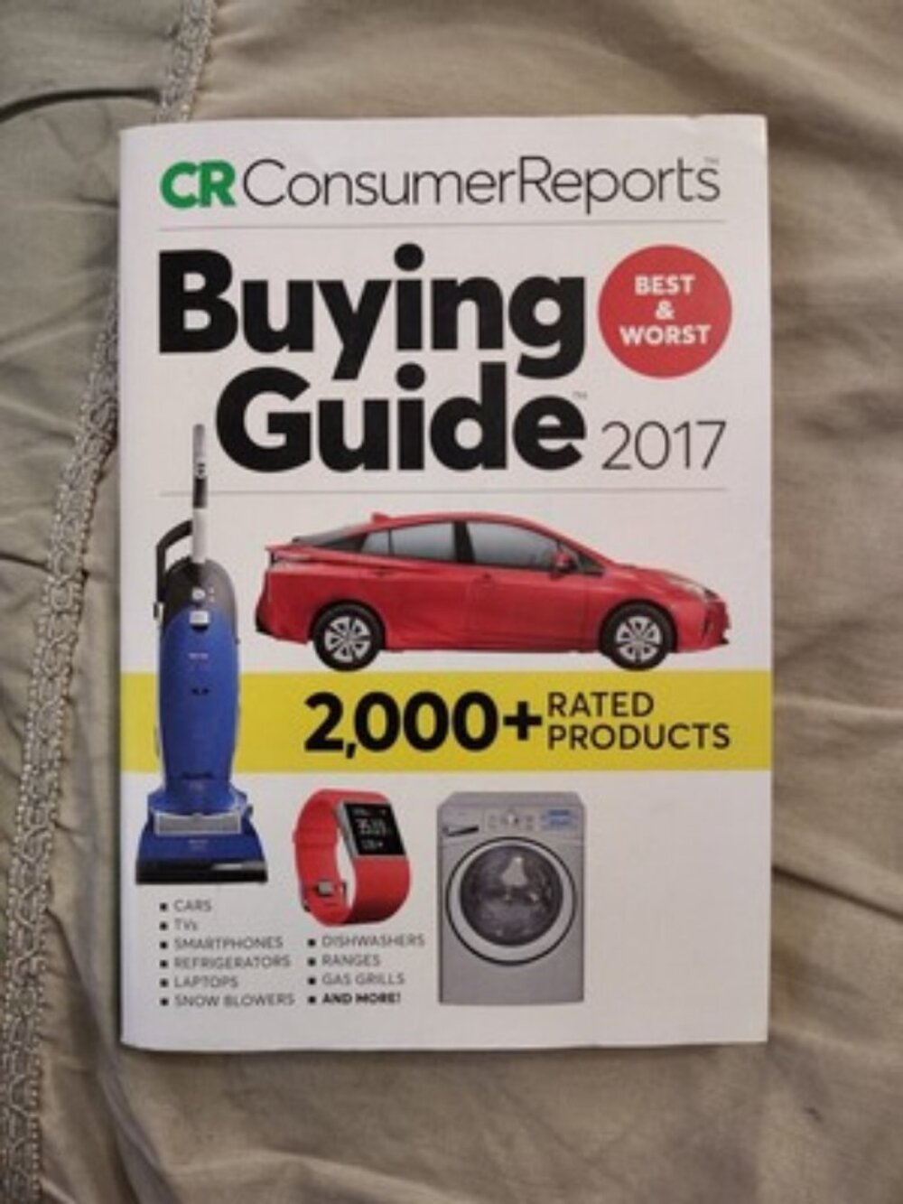Consumer Reports Best & Worst Buying Guide 2017